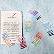 [ 담이네 책상 ] 얇은 화살표 인덱스 6종세트 플래그 분류용 라벨, 1세트, 6개입