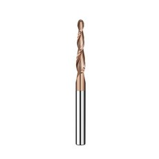 3175mm 6mm 샹카바이드 나선형 테이퍼 볼 노즈 엔드 밀 2 플루트 라우터 비트 목공 CNC 2D 3D 조각 목재 밀링 커터R075x20Cx6Dx50L, 1pcs, R0.75x15Cx3.175Dx38L