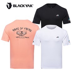 [블랙야크24년SS 남여공용 하절기 반팔 자수 라운드넥 C볼더핑거그래픽티S 1BYTSM4901