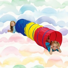 체육교구 실내외 이동 접이식 나일론 무지개 터널 185cm 대근육발달 실내놀이, 1개