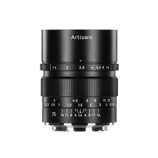 7Artisans 7장인 75mm F1.4 EOS-R 마운트 풀프레임 보케 렌즈