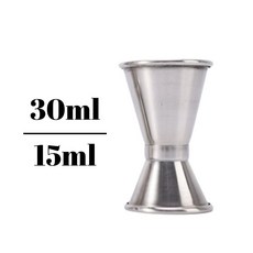 宅宅懂生活 量酒杯組，含盎司杯、量酒器、調酒杯、酒嘴等，專業調酒器具組，輕鬆調製各式雞尾酒, 1個, 15/30ml【台灣現貨】
