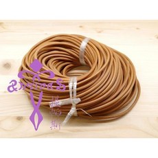 安提帕斯手工皮革 圓牛皮繩(原色)(每公尺計價), 1個