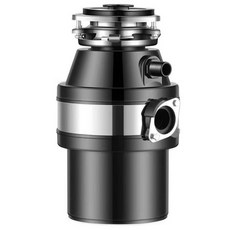 음식물파쇄기 싱크대분쇄기 가정용 음쓰 처리기 음식물분쇄기 음식물쓰레기 주방, 블랙 미국 표준, 기본 색상