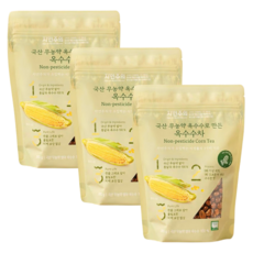 자연주의 국산 무농약 옥수수로 만든 옥수수차, 3세트, 1개입, 300g