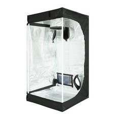 식물 성장 텐트 온실 수경재배 다육 원예용, 검은색, 0.4x0.4x1.2m0.4x0.4x1.2m, 1개