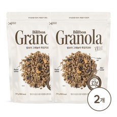 발보아키친 고식이섬유 저당 그래놀라 시리얼, 2개, 200g