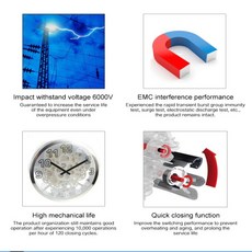 Tuya 스마트 라이프 1 2 3 4 단계 Din 레일 WIFI 회로 차단기 스위치 80A 100A 125A MCB 과부하 단락 보호, 08 16 A, 01 1 Phase 220V