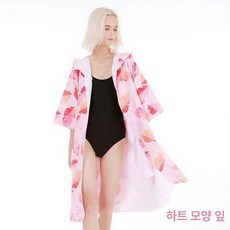 그릿업 휴양지 타월 샤워 비치웨어 수영가운 해수욕장 샤워가운 여성 판초타월