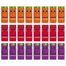 (박스)롯데 오가닉 유기농 어린이음료, 8팩, 125ml