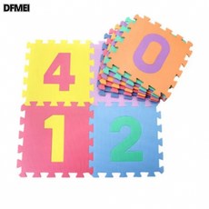 DFMEI 兒童爬行墊 臥室拼圖地墊客廳加厚爬爬拼接, 5.0母嬰級數字試用裝1片♂---季節特賣
