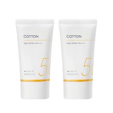 1+1 미샤 올 어라운드 세이프 블록 코튼 선 50ml, 2개