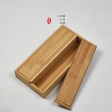정사각형 대나무 나무 보관함 작은 천지 덮개 목걸이 팔찌 포장 선물 상자, 1개, 14. 내경  길이 18 폭 3.5 높이 1.8C...