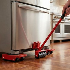 [괴물괴력] 혼자서도 쓱 1평공간 무거운 가구 옮기기 이동 지렛대 냉장고 세탁기 거치대 바닥보호, 1세트