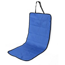 애견카시트 중형견 털안붙는 매트 카시트 대형견 차량용, 조수석 홑겹 블루 106x49cm