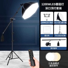 RM-PL60DW LED 촬영 스탠드 조명 사진 영상 유튜버, 1개, 5. 1200W 깊은 소프트박스 버섯등 천등