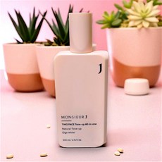 (정품)MONSIEUR J 무슈제이 남자 밀크 톤업 크림 올인원 남성톤업크림, 200ml, 2개