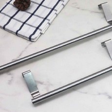 주방수건걸이 무타공 수건걸이 대형 실버 스텐수건걸이 화장실수건걸이