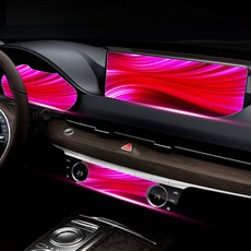 스코코 제네시스 G80 2021 네비게이션 계기판 센터페시아 보호필름 3종, 단품