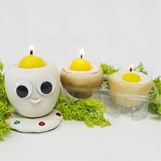 DIY 캔들 공예 수업용 부활절 달걀 양초 만들기 4인세트 미술학원 요양원 유아