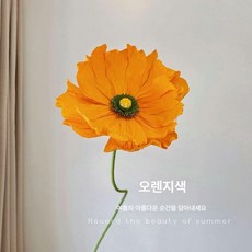 자이언트 페이퍼 플라워 만들기 DIY 포토존 종이꽃 A, 오렌지옐로우 1송이
