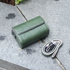 디지털 휴대용 미니 백 가방 여행, D. 레트로 그린 green 수평 모델은 배터