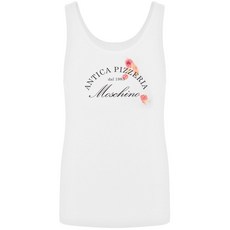 모스키노 슬로건 프린트 탱크 탑