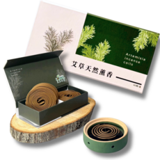 AI TSAO FARMER 艾草之家 艾草薰香盤香 40捲/盒 淨化空間 草本調製, 艾草小盤香