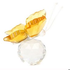 멀티 컬러 크리스탈 입상 유리 볼 컬렉션 문진 테이블 장식품 웨딩 장식, [03] Yellow