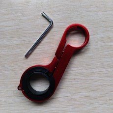 鋁合金腳踏車延伸架 雙橫版紅色款 適合32mm以下把橫, 紅色支架1個 延伸架, 1個