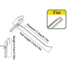 높은 스크린 후크 두께 와이어 벽걸이 걸이형 그리드 슈퍼마켓, 05 15CM, Color: 5. 15CM, 1개