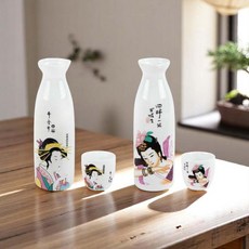 키다리독구리 소주잔 CM 도자기 다용도 그릇 접시 업소용, 노랑미녀소주잔, 1개