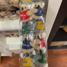 호주 기념품 캥거루 브리즈번 타롱가주 코알라 여행 열쇠고리 집게, D. 12마리의 코알라6cm