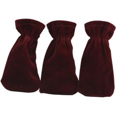 3개 피아노 발판 커버 플러시 원단 보호 슬리브 페달용 부드럽고 탄력 있는 휴대용 세척이 쉬운 검은 벨벳 디자인 음악가와 연주자를 위한, 12X6.5X6.5cm, Red