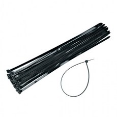 Kimspp 케이블타이 8x400mm 블랙 (약20개입) 케이블밴드 타이밴드 전선정리 배선정리 다양한 규격 보유, 1개, 상세페이지 참조