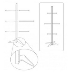 하키 장비 걸이 건조대 보호구 옷걸이, 보호 장비 랙