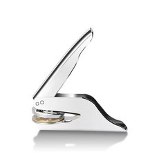 압인기 도장 휴대용 미니 압인도장 임명장 사무실 핸드 표창장 가정용, 1개, A. 실버 펀치 스탬프