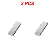 BRU USB C 허브 맥북 프로용 어댑터 3.0 Tf Sd 리더 슬롯 Pd 에어 2020, 01 A 2pcs, 2개