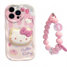 갤럭시 A06 A12 A13 A15 A16 A23 A24 A33 A34 A26 A36 A32 4G그립 톡 캐릭터 핑크리본 고양이 스트랩 케이스 D264