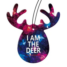 DeerSafe 潮流麋鹿造型香水吊卡, 1個, 古龍香型