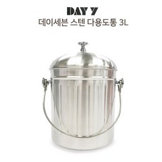 다봄마켓* 퀸센스 데이세븐 스텐레스 다용도통/음쓰통/들통/뼈통/소스통 3.0L, 1개