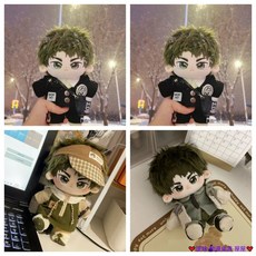 臺灣發貨 熱銷 排球少年 絕對王者 牛島若利 怪童 動漫衕人 棉花娃娃 換裝公仔 玩偶 床頭擺件 擺飾 二次元, 1個, 娃娃專屬眼鏡＋梳妝三件套,有骨 款式