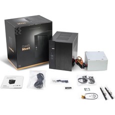 ASRock DeskMeet X300 미니 PC 베어본 키트 - AMD AM4 소켓 Ryzen 5000/4000/3000G CPU DDR4-3200MHz PCIe 3.0