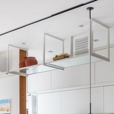 머스코 철제 행거 주방 거실용 선반 다용도 꽃화분 랙, 180x30 60cm 1단 3개 행거봉 포함