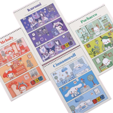 씨에이지몰 산리오 캐릭터즈 종합장 4종세트 무선 종합장, 1개