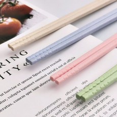 오늘출고 지구사랑 젓가락 다회용 파스텔 밀 플라스틱 세트, 파스텔젓가락-랜덤
