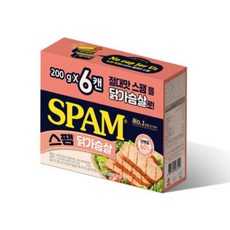 스팸 닭가슴살 200g x6개, 1개