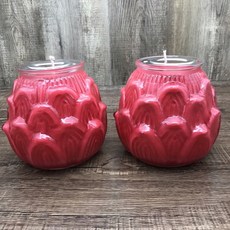 蓮花蠟燭 酥油蠟燭 光明燈, 1件, 紅色-1號蓮花蠟燭 1 箱, 1L, 無