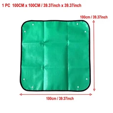 녹색과 노란색 심기 매트 원예 화분 패드 접이식 방수 정원 식물 꽃 냄비 이식 3, 1개, 100x100cm-Green