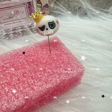 인형 손으로 그린 헤어 할로윈 해골 리본 장식, 1개, 6. B - 2